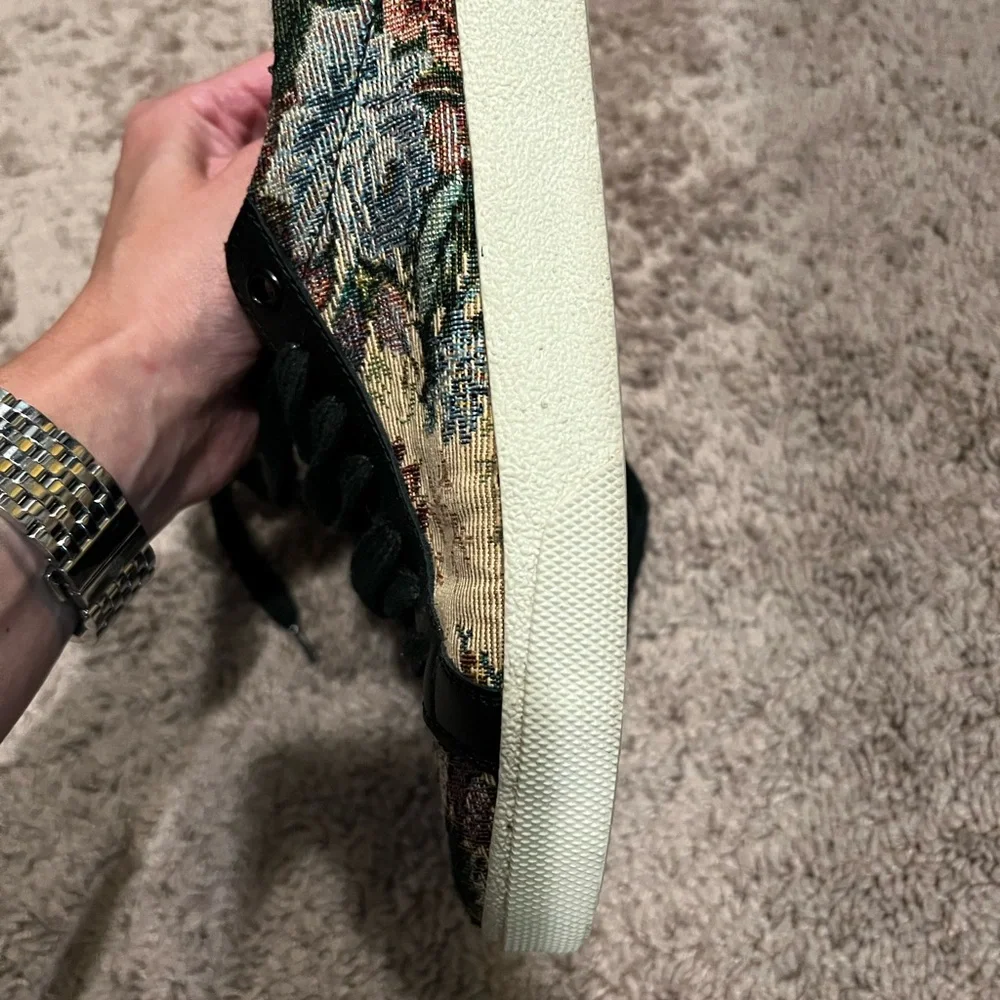Saint Laurent tapestry flower sneakers - Picture 5 of 7